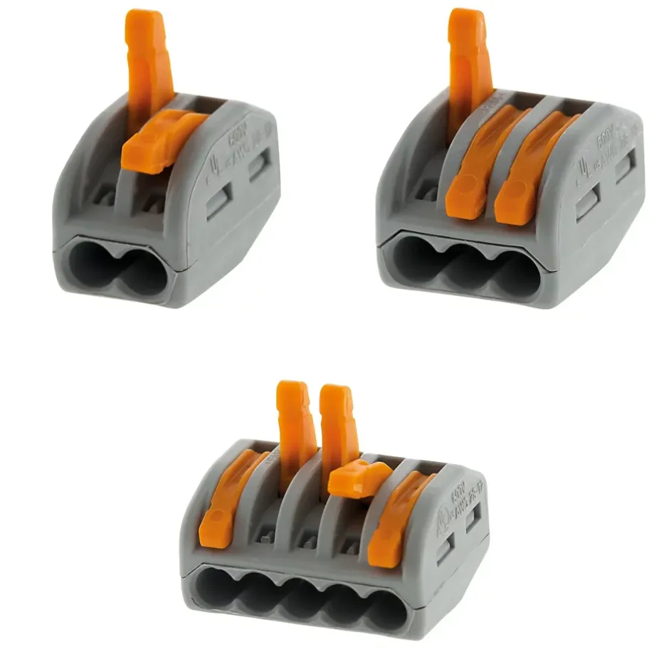 Lot de 50 bornes 2/3/5 entrées série 222 --Wago Online