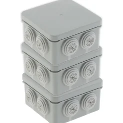 Lot de 3 boîtes étanches IP55 No Airbox 80x42mm -^Protec New