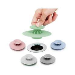 Lot de 5 bouchons de vidange en silicone pour baignoire, évier, douche-Deko Clearance