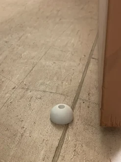 Lot de 10 butées de sol Demi-lune MADE IN FRANCE en élastomère (caoutchouc) blanc. Diamètre 30mm et hauteur 17mm.^Civic Industrie Discount