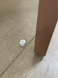 Lot de 10 butées de sol MADE IN FRANCE en élastomère blanc. Diamètre 23mm et hauteur 11mm.-Civic Industrie Discount