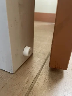 Lot de 10 butées de sol MADE IN FRANCE en élastomère blanc. Diamètre 23mm et hauteur 11mm.-Civic Industrie Discount