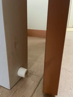 Lot de 2 butoirs de sol Elastom 25 MADE IN FRANCE en élastomère blanc. Diamètre 30mm et hauteur 25mm.^Civic Industrie Hot