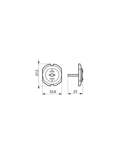 Lot de 12 caches prises, blanc -^Thirard Clearance