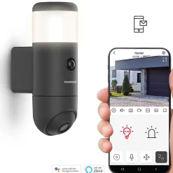Lot de 2 caméras extérieures connectées, rotatives, motorisées - Rheita 100 --Thomson New