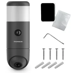 Lot de 2 caméras extérieures connectées, rotatives, motorisées - Rheita 100 --Thomson New