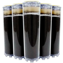 Lot de 5 Cartouches au Charbon Actif 9 pouces 3/4 - Elimination du Chlore / Mauvais Goût et Odeurs pour l'Eau de Boisson-Toodo Online