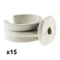 Lot de 15 clips diamètre 20mm sans chevilles -^Zenitech Clearance