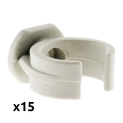 Lot de 15 clips diamètre 20mm sans chevilles -^Zenitech Clearance