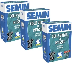 Lot de 3 Colle en Poudre pour Papiers Peints Vinyls et Intissés , Boite de 300 g^Semin Discount