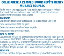 Lot de 2 Colles pour Toiles de Verre et Revêtements Muraux Légers Sem Murale, Prêt à l'Emploi, Seau 5 kg-Semin Sale