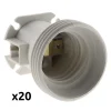 Lot de 20 douilles de chantier E27 - Blanc -^Zenitech Best