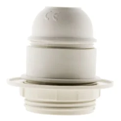 Lot de 5 douilles E27 + bague - Blanc -^Zenitech