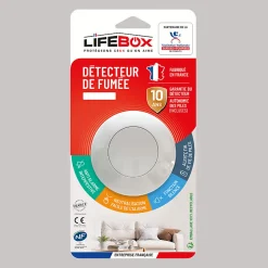 Lot de 10 détecteurs de fumée Origine France - Serenity 10-Lifebox Discount