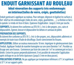 Lot de 5 Enduits Garnissant au Rouleau , Rénovation des Supports très Endommagés, Seau de 10 kg^Semin Best