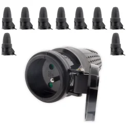 Lot de 10 fiches caoutchouc femelles 16A 2P+T -^Zenitech New