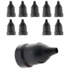 Lot de 10 fiches femelles 16A 2P+T - Noir --Zenitech Outlet