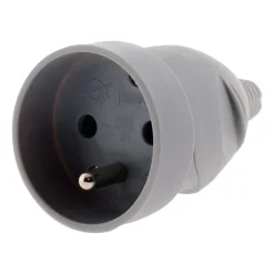 Lot de 10 fiches femelles 16A 2P+T - Gris -^Zenitech Hot