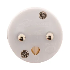 Lot de 10 fiches mâles 16A 2P+T - Blanc --Zenitech Sale