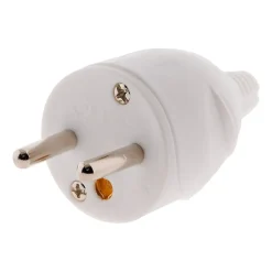 Lot de 10 fiches mâles 16A 2P+T - Blanc --Zenitech Sale