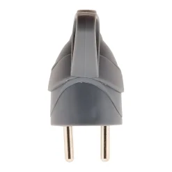 Lot de 10 fiches mâles anneau -16A 2P+T - Gris --Zenitech Hot