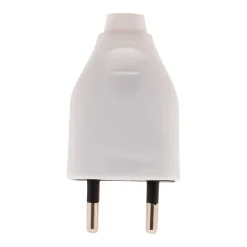 Lot de 10 fiches mâles 2P 6A - Blanc -^Zenitech New