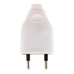 Lot de 10 fiches mâles 2P 6A - Blanc -^Zenitech New