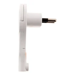 Lot de 5 fiches mâles 2P 6A extraplates - Blanc -^Zenitech