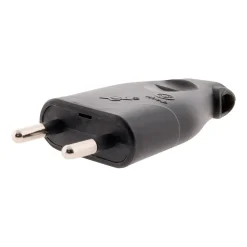 Lot de 10 fiches mâles 2P 6A latérales - Noir -^Zenitech Hot