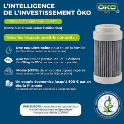 Lot de 3 filtres de remplacement ÖKO TAP-OKO Discount