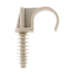 Lot de 10 fixe tubes diamètre 20mm - Gris -^Zenitech Discount