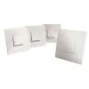Lot de 4 interrupteurs va-et-vient blanc^Diall New