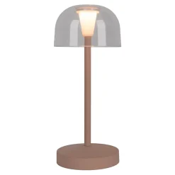 Lot de 2 lampes de table LED rechargeables Gomba extérieur intérieur métal plastique Frosted Almond hauteur 18,5cm^Näve Clearance