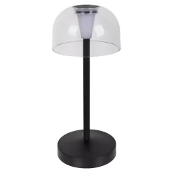 Lot de 2 lampes de table LED rechargeables 'Gomba' pour l'extérieur et l'intérieur, en métal et plastique noir , hauteur 18,5 cm^Näve Sale