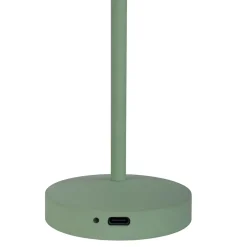 Lot de 2 lampes de table LED rechargeables 'Gomba' pour l'extérieur et l'intérieur, en métal et plastique menthe, hauteur 18,5 cm-Näve Clearance