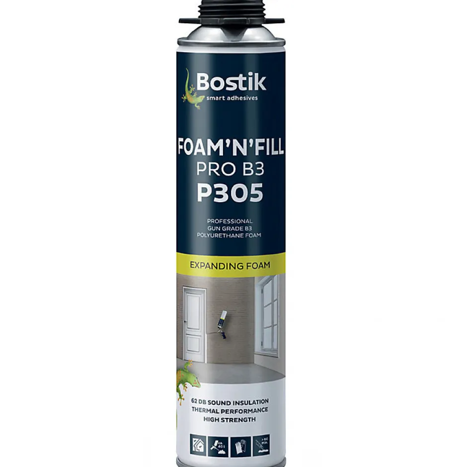 Lot de 24 Mousses expansives PU pistolable P305 Foam'n'Fill Pro B3 750ml-Bostik Online