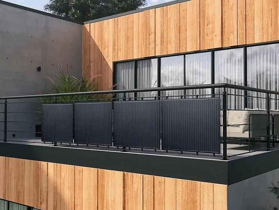 Lot de 2 panneaux solaire plug and play flexible 400w "Urban center" Noir^Viva Green Online