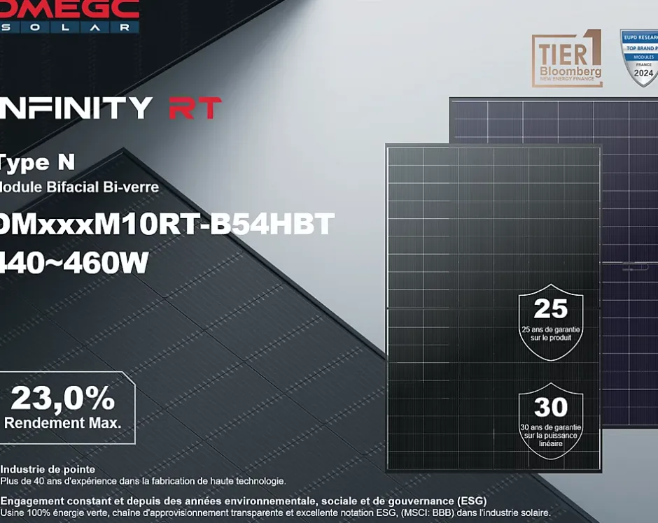 Lot de 2 Panneaux solaires 450Wc Bifacial - Bi-verre^Dmegc Sale