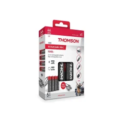 Lot de 4 Piles AA - LR06 Li-ion 1,5V rechargeables par USB-C avec câble multi USB - 520300-Thomson