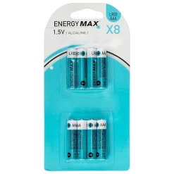 Lot de 8 piles alcaline LR03 - Bleu--5Five Sale