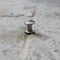 Lot de 5 pitons douilles escamotables en inox - Diam 12 mm --Linxor