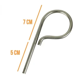Lot de 5 pitons P Standard en inox 12 cm --Linxor New