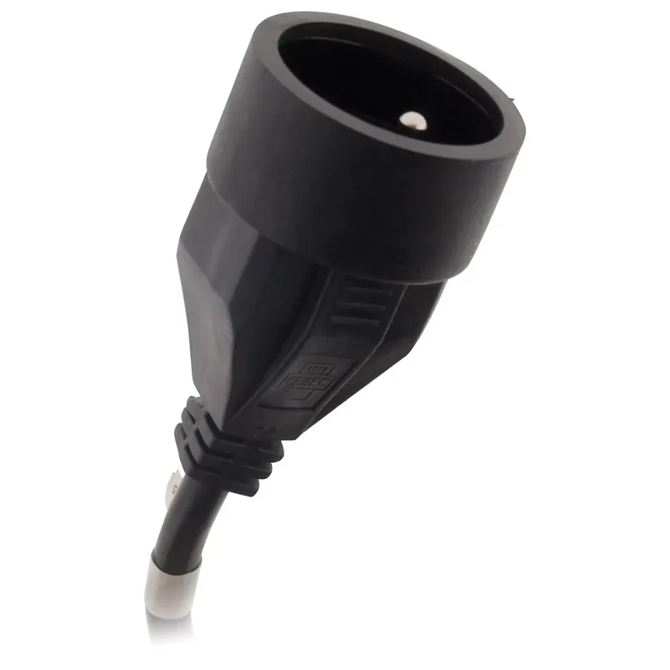 Lot de 3 prolongateurs 16A HO5VV-F 3G1,5mm² - Noir 3m --Zenitech