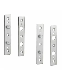 Lot de 2 protège-gonds, acier zingué --Thirard Online