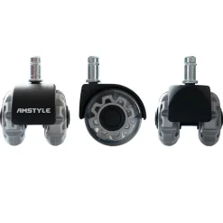 Lot de 5 Roulettes Universelles Robustes à Roulement Moderne Pivotant-Finebuy Clearance