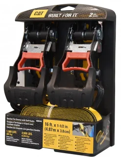 LOT DE 2 SANGLES D' ARRIMAGE A CLIQUET AVEC CROCHETS^Caterpillar Outlet