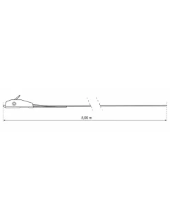 Lot de 2 sangles de serrage, 5m à boucle autoserrante, rouge -^Thirard