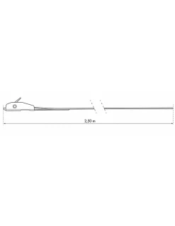 Lot de 2 sangles de serrage, 2.5m à boucle autoserrante, rouge -^Thirard Online