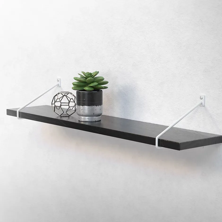 Lot de 2 supports d'Etagere murale console décorative en acier-Ml-Design New