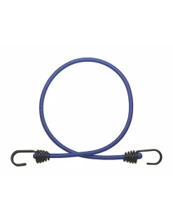 Lot de 2 tendeurs en caoutchouc à crochets, 8mmx80cm, bleu -^Thirard New